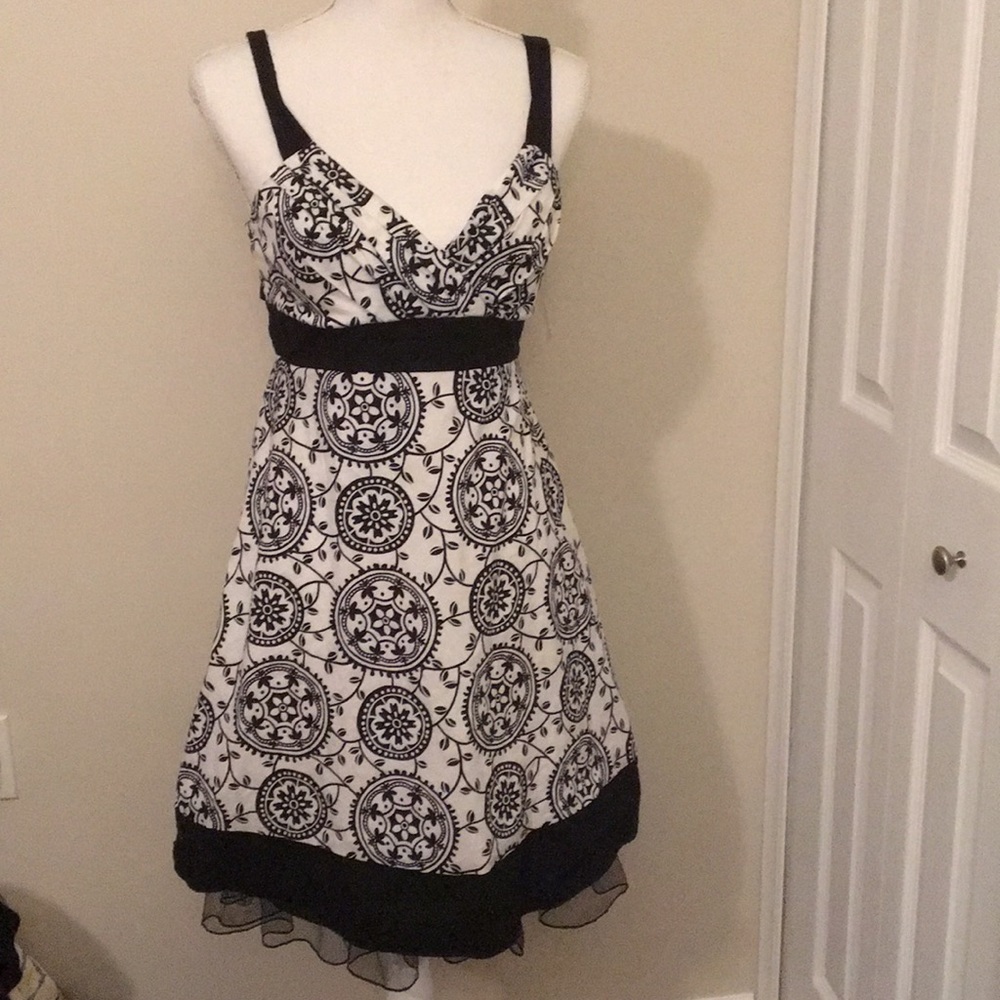 Black and white dress